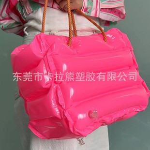 Spot Sale Pvc Inflatable Bag Portable Inflatable Handbag U-Shaped Women's Handbag Production