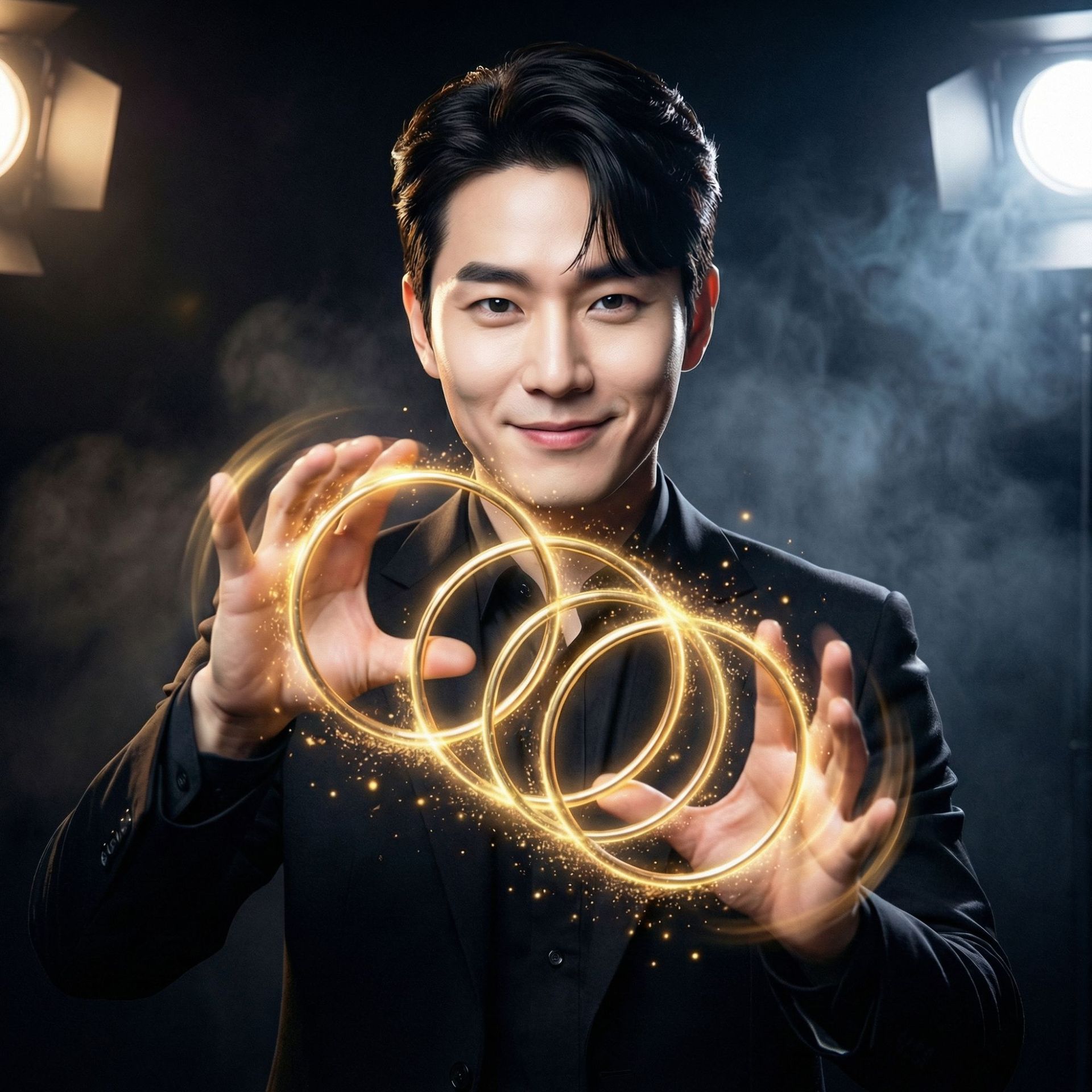 四连环 中国环 魔术道具儿童玩具近景舞台节日晚会才艺King Magic