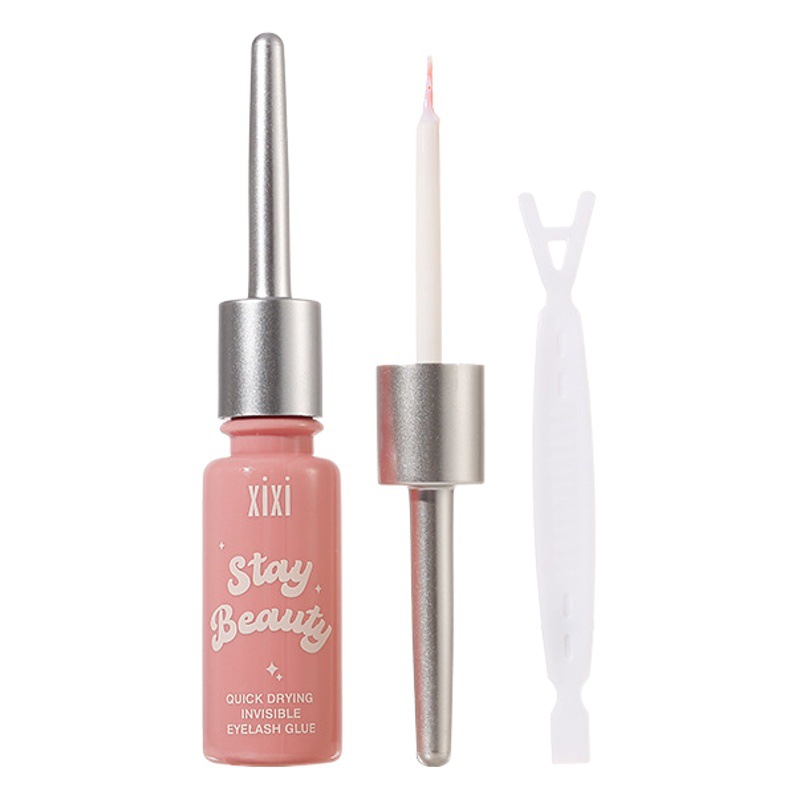 Xixi de secado rápido invisible pestañas postizas pegamento de larga duración suave no estimulante estilo transparente natural novato belleza maquillaje herramientas
