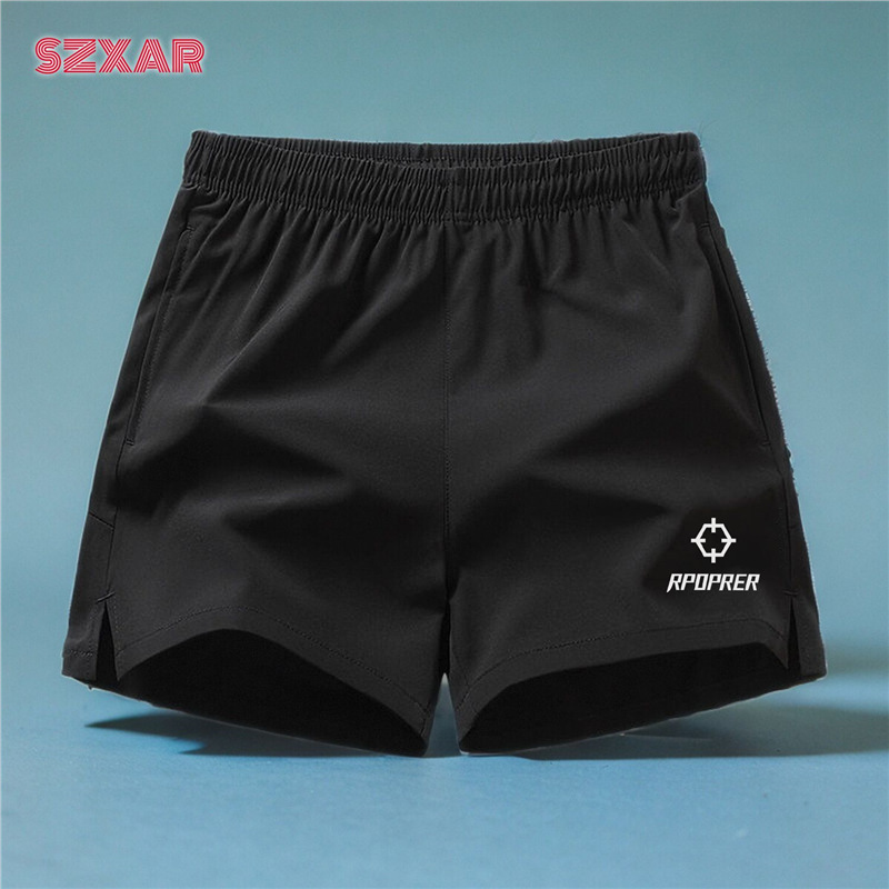 Summer Sports Shorts for Men and Women, Three-Quarter Pants, Badminton Pants, Ice Silk Quick-Drying Pants with Pockets, Fitness Running Pants
