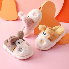 Children's winter cotton slippers, autumn and winter home slippers, large and medium children's slippers, unisex indoor slippers, wholesale household slippers