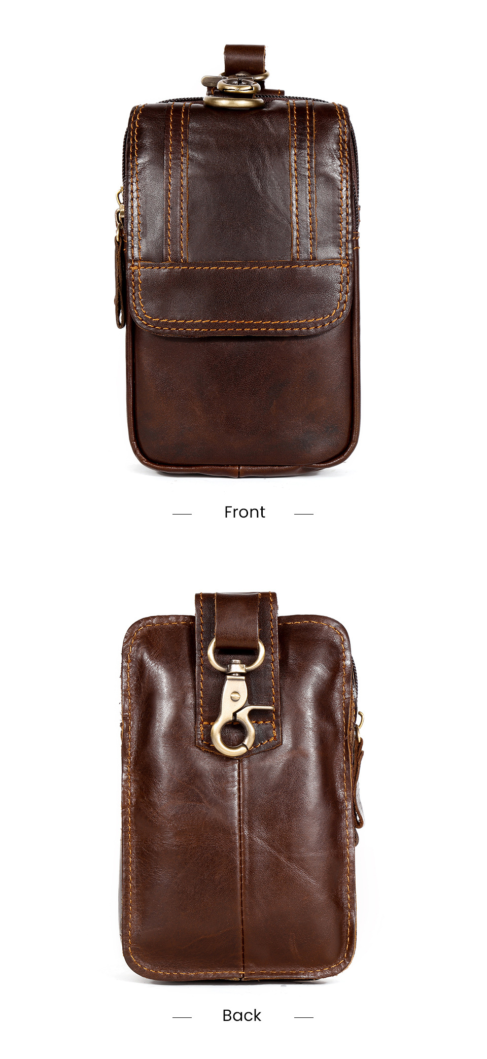 Men's Retro Classic Leather Messenger Shoulder Bag Business Waist Bag Phone Bag - onlinemegasale.com 6385--外贸详情页_12.jpg