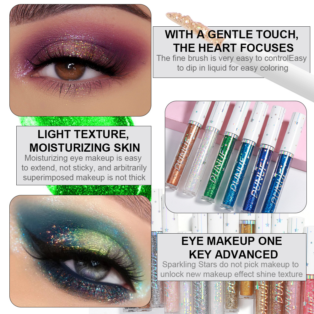 Check out DUNuf 18-color Gold Onion Powder eyeliner Liquid! Link Disclaimer - For Foreign trade only undefined