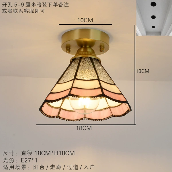 Fuchsia multilayer lampshade, copper landing gear