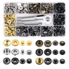 PLUS価格金属ボタン12.5MM四合ボタンバッグジャケットリベットボタンツールセット現物速発