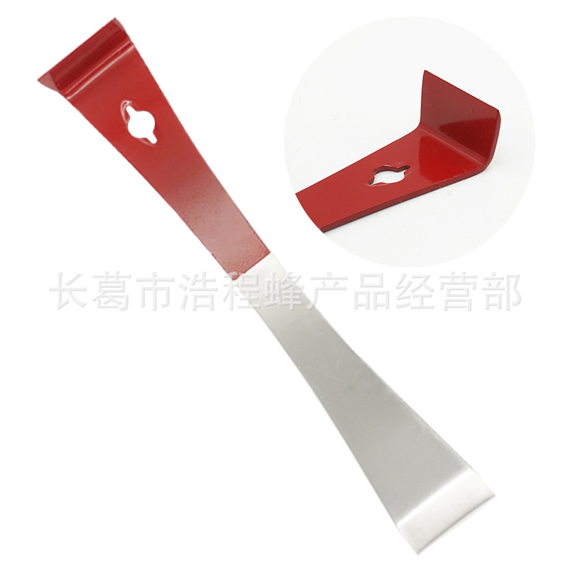 Apicultura de acero inoxidable raspador multifuncional equipo de apicultura miel colección herramienta de limpieza apicultura semi-rojo cuchillo de boca plana cuchillo de limpieza facial