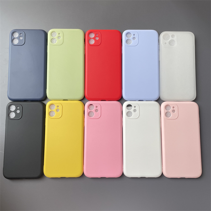 苹果17纯色简约磨砂手机壳素材16E大孔精孔软硅胶适用iPhone15PRO