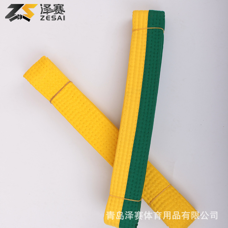 Taekwondo Grading Belt Thickened Cotton Ribbon Belt Children and Adults Universal Training Belt Manufacturer Supply and Delivery