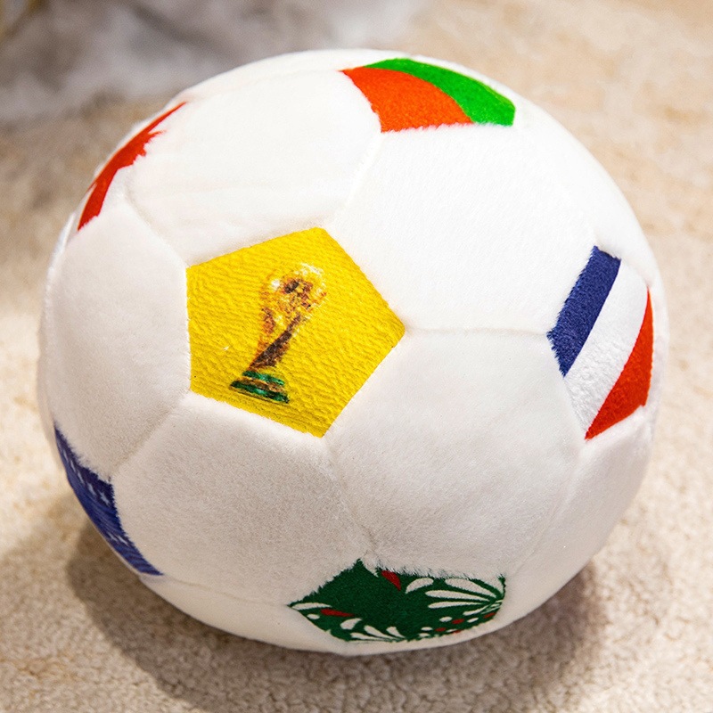Comercio exterior Copa Mundial de fútbol muñecas de peluche serie deportiva esférica creativa almohada suave fútbol juguete bola mayorista