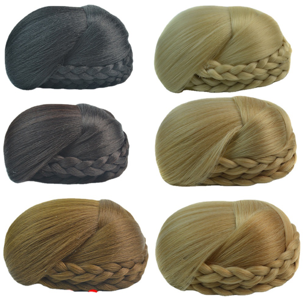 Synthetic hair double Fried Dough Twists hair bun_voghion.com