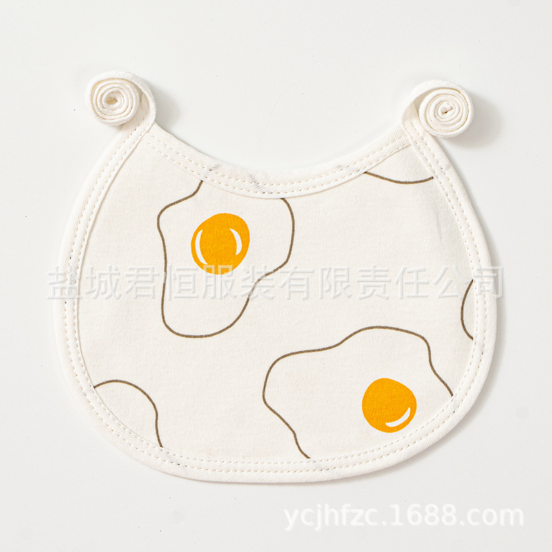 Bebé con cordones a prueba de agua babero recién nacido suministros bebé con cordones bebé babero de algodón