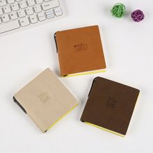 多色羊巴皮质记事本加厚笔记本定制简约广告商务礼品软皮笔记本子