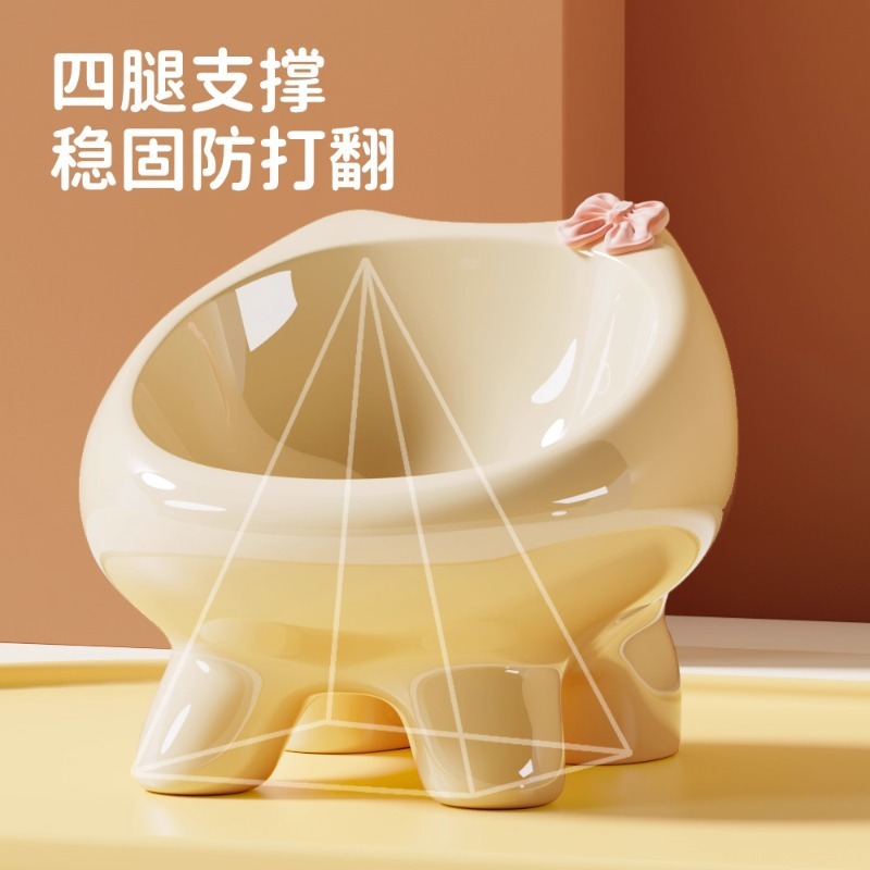 猫碗陶瓷猫咪碗猫饭碗水碗斜口猫粮宠物碗狗碗猫食碗猫盆可爱厂家|undefined