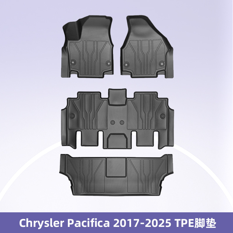 Aplicable a Chrysler Pacifica 2017 - 2025 3D TPE para todas las condiciones climáticas