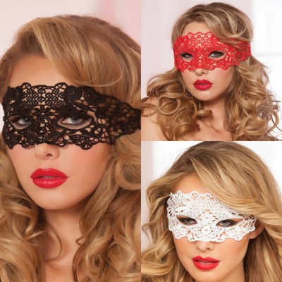 Halloween interest Lace Stereotype Mask Hollow Veil party black Dance Nightclub sexy party