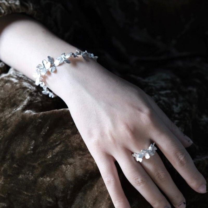 Endless Summer Handmade Adjustable Flower Bracelet Heavy Industry High-End Niche Daily Bracelet