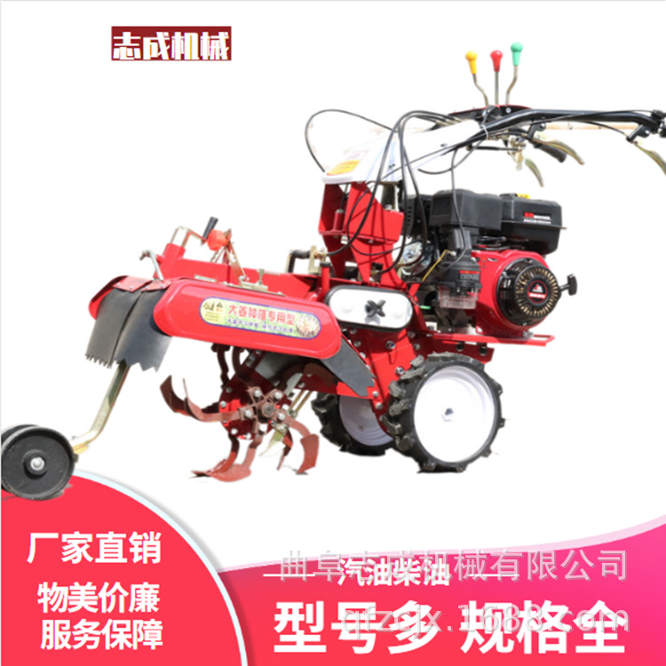 志成果园大棚开沟机 生姜大葱种植培土机 多功能菜园除草旋耕机