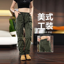 美式个性工装裤男2025新款束脚长裤男装春秋款百搭多口袋休闲裤子