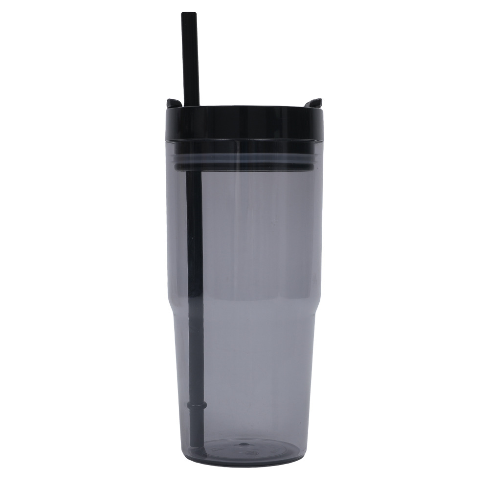 Taza de coche de comercio exterior transfronteriza de 40oz Taza de plástico gigante Juego de tres piezas con pajita Taza de agua de gran capacidad y alto valor