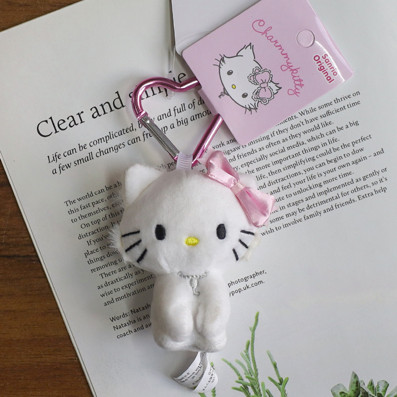 智秀同款爱心扣kitty猫挂件毛绒公仔库洛米玉桂狗玩偶钥匙扣挂饰|undefined