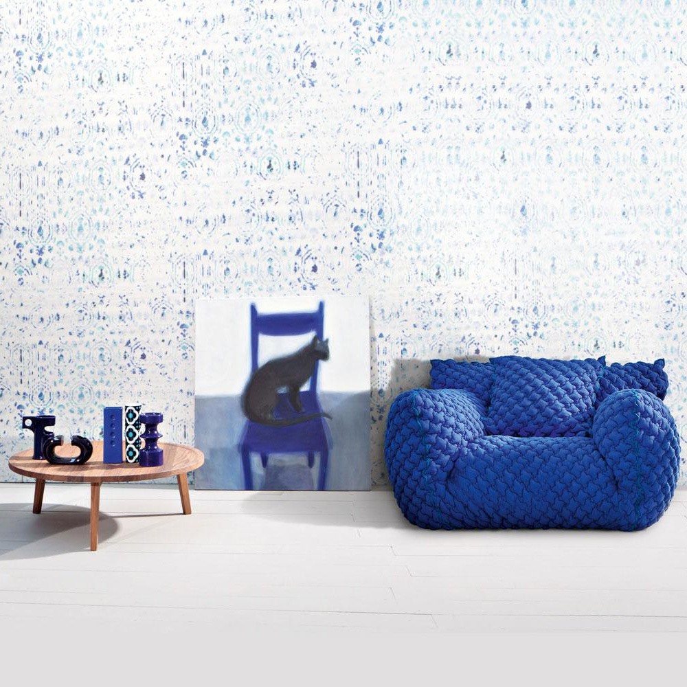 藍胖子沙發懶人泡泡沙發克萊因藍創意沙發懶人網紅休閒椅