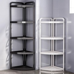 トイレの物置棚が床に落ちた多層の三角物置棚トイレ収納神器浴室洗面台洗面台棚