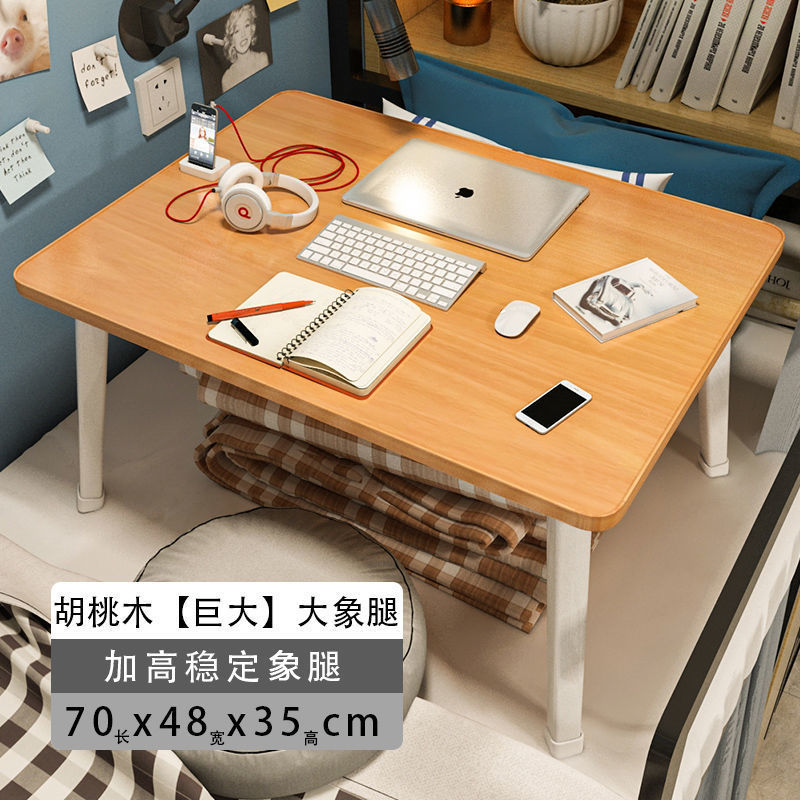 寮用の高さと大きさを増したコンピューターデスク、折りたたみ式の小さなテーブル、学生の寝室、座りやすい、シンプルな家庭用|undefined