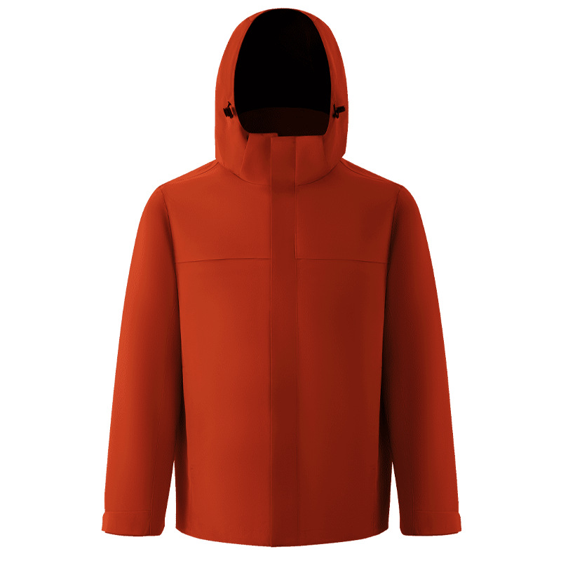 3 - en - 1 traje de asalto desmontable a prueba de viento dos piezas juego de ropa de trabajo de terciopelo casual capa de impresión LOGO para hombres