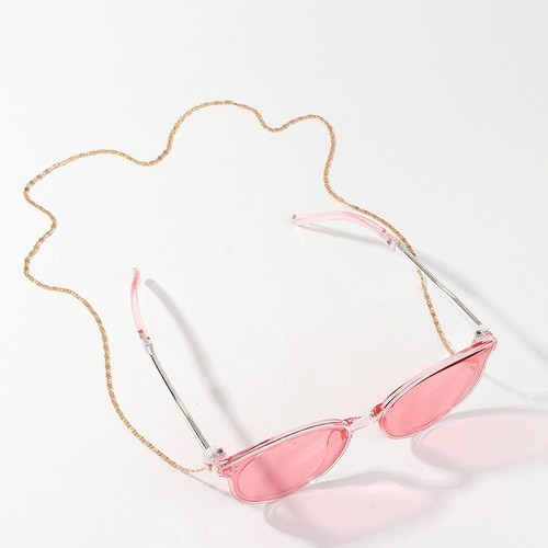 亚马逊新款眼镜链简约时尚女配饰眼镜绳金属链高级感饰品批发