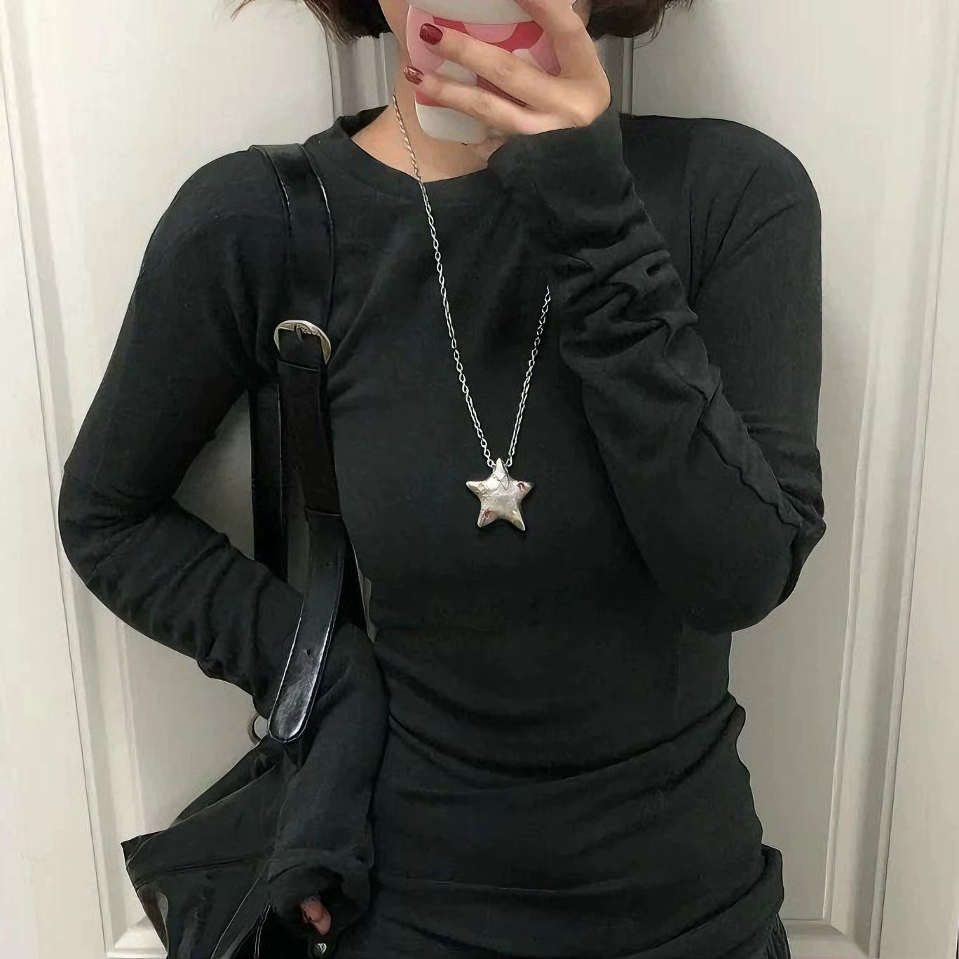 Necklace, long sweatshirt, pendant, universal spring accessory