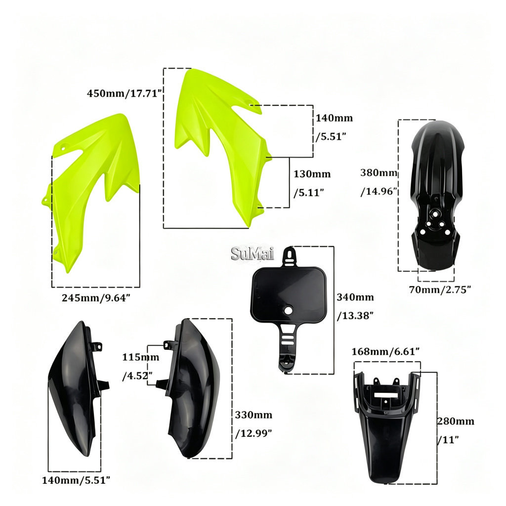Manufacturers Wholesale Suitable for Honda Xr50 Off-Road Motorcycle Plastic Shell Crf50 Small Flying Eagle Motorcycle Plastic Parts