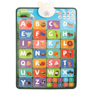 Audio Early Education Wall Chart Baby Literacy Enlightenment Pinyin Learning Artifact Alphabet Wall Sticker Kindergarten Kidsren's Toys
