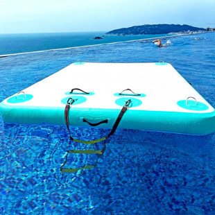 Amazon's New Inflatable Floating Platform, Dock Floating Row, Water Yoga Mat, Water Rest Floating Platform Customization