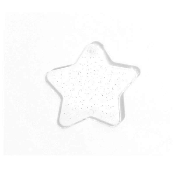 Transparent glutinous groaning card (10 shapes, no chain) (PS material)
