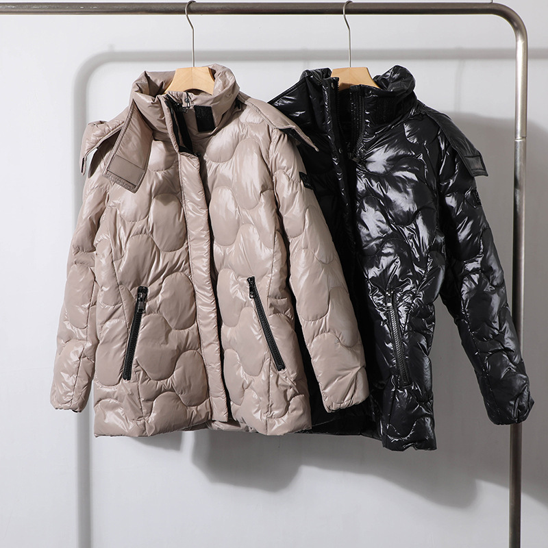 American K'Er~Women's Duck down Quilted Removable Hood Thick Warm down Jacket 2195