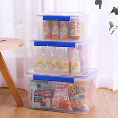 Large Capacity Food Storage Box, Storage Box, Transparent Plastic Rectangle Lunch Box, Raised Fruit and Vegetable Meal Box, Micro Packaging Box