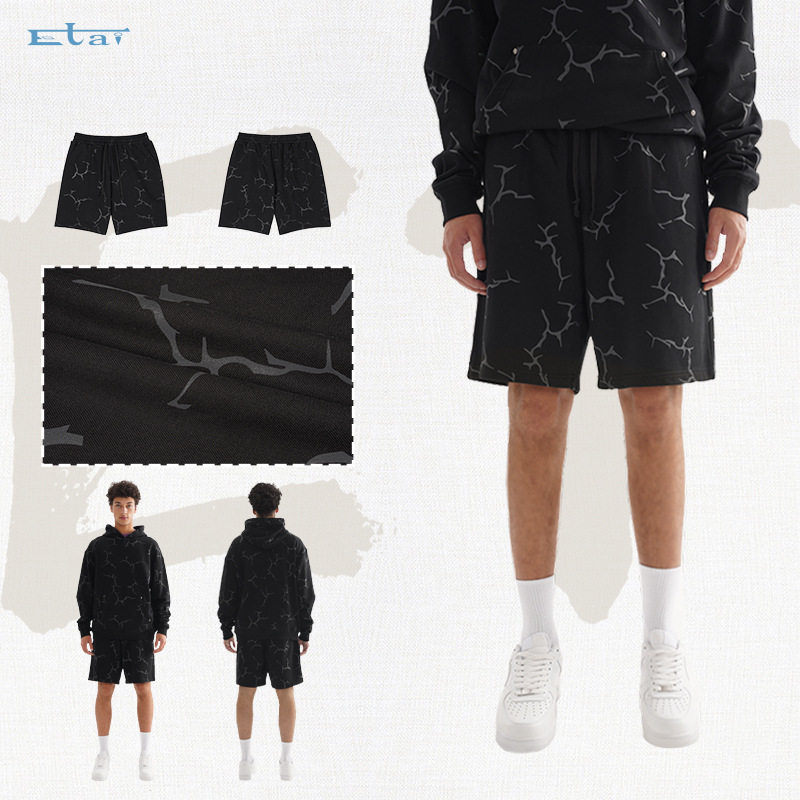 ETAI Hombre| Tendencia nueva impresión completa de rayos pantalones cortos de impresión casual de alta calidad image 3