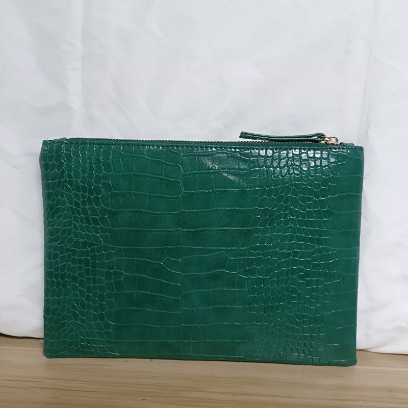 New Crocodile Pattern PU Leather Hand-held Envelope Bag_voghion.com