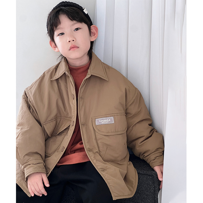 Ropa de niños, ropa de algodón para niños gruesa, invierno 2024 nuevos productos coreanos, chaqueta de invierno al por mayor