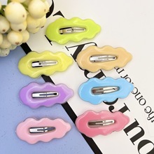 夏季新款果冻色糖果色diy发夹一字夹鸭嘴夹云朵夹网红儿童发夹diy