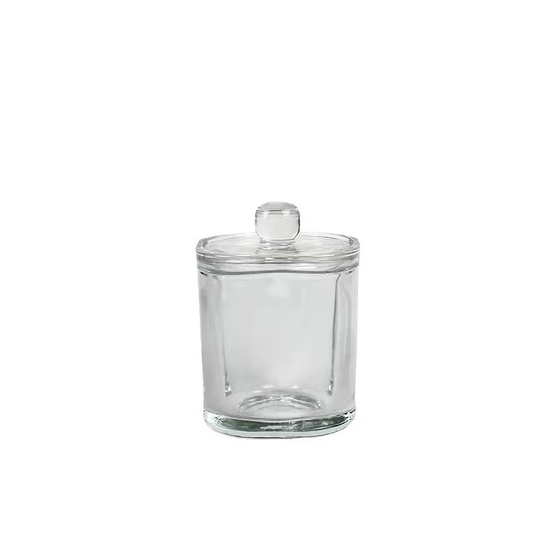 Bestia pie taza de cera de banano con tapa transparente taza de vidrio contenedor de perfume botella de vidrio de cera amazonas candelabros