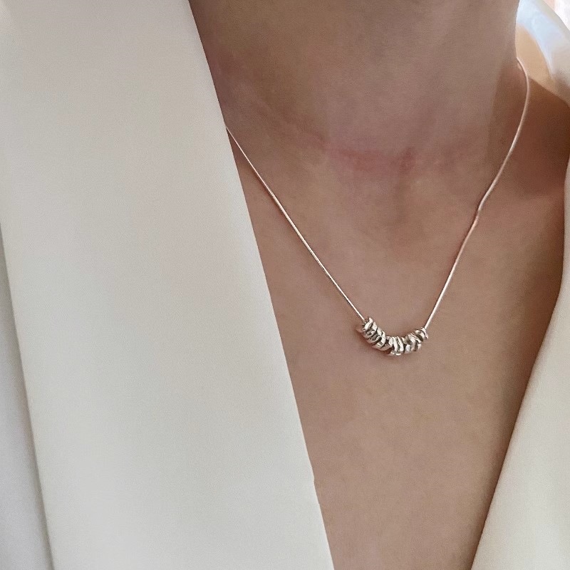 geometric brand necklace