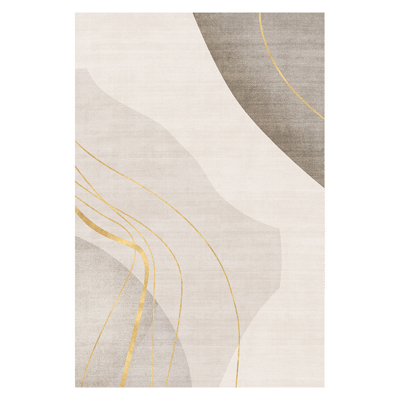 Alfombra completa, estilo nórdico simple, resistente al frío y que mantiene el calor, imitación de cachemira, alfombra para mesa de centro de sala de estar, alfombra absorbente de agua para el hogar, alfombra antideslizante para sofá.