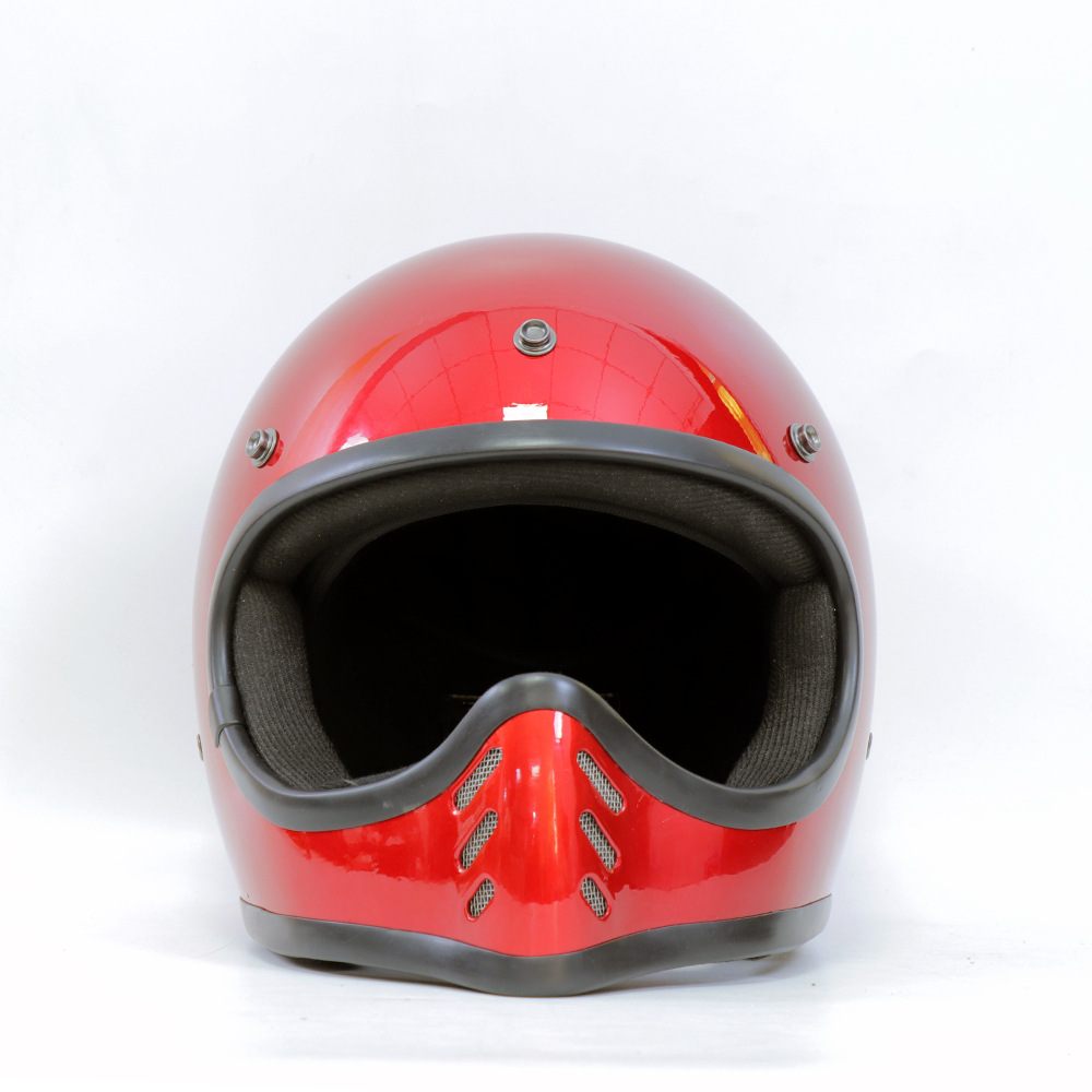Japanese-Style Pointed Helmet Retro Cruiser Rider Helmet Motorcycle Scooter Fiberglass All-Season Space Full-Face Helmet