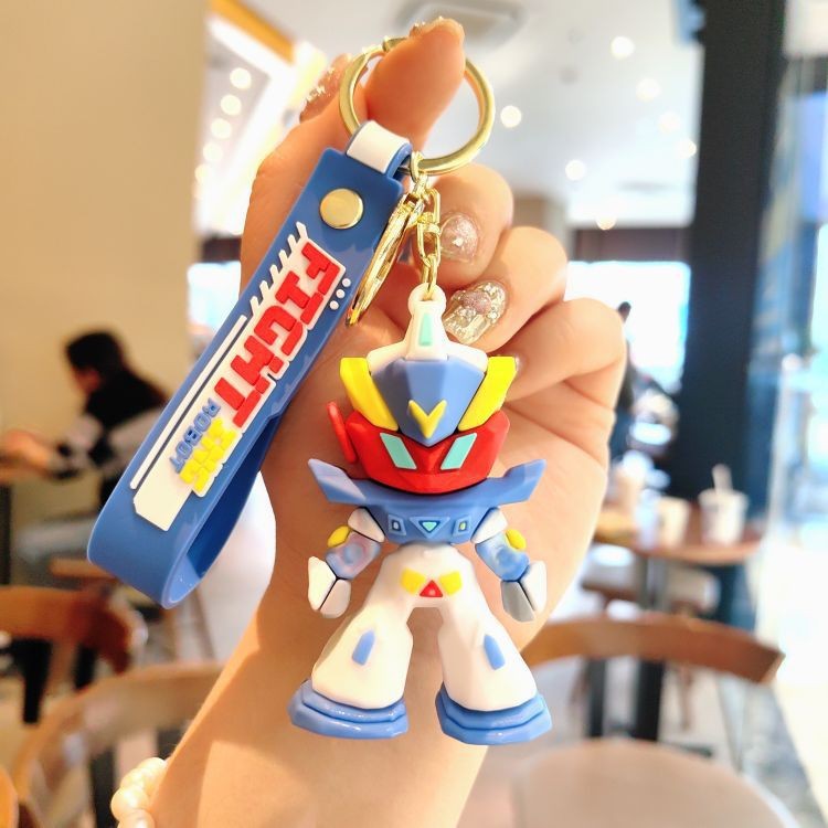 Dibujos animados pvc serie de anime llavero juego de marea muñeca llavero de coche bolsa colgante máquina de garra regalo al por mayor