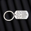 To my dad never forget that I love you Father's Day stainless steel keychain gift