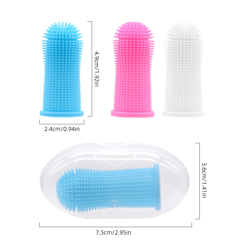 Cepillo de dientes de silicona para mascotas, cepillo de dientes para perros, cepillo de dientes para perros, cepillo para dedos de limpieza bucal para perros, cepillo de dientes para gatos, cepillo de dientes para gatos
