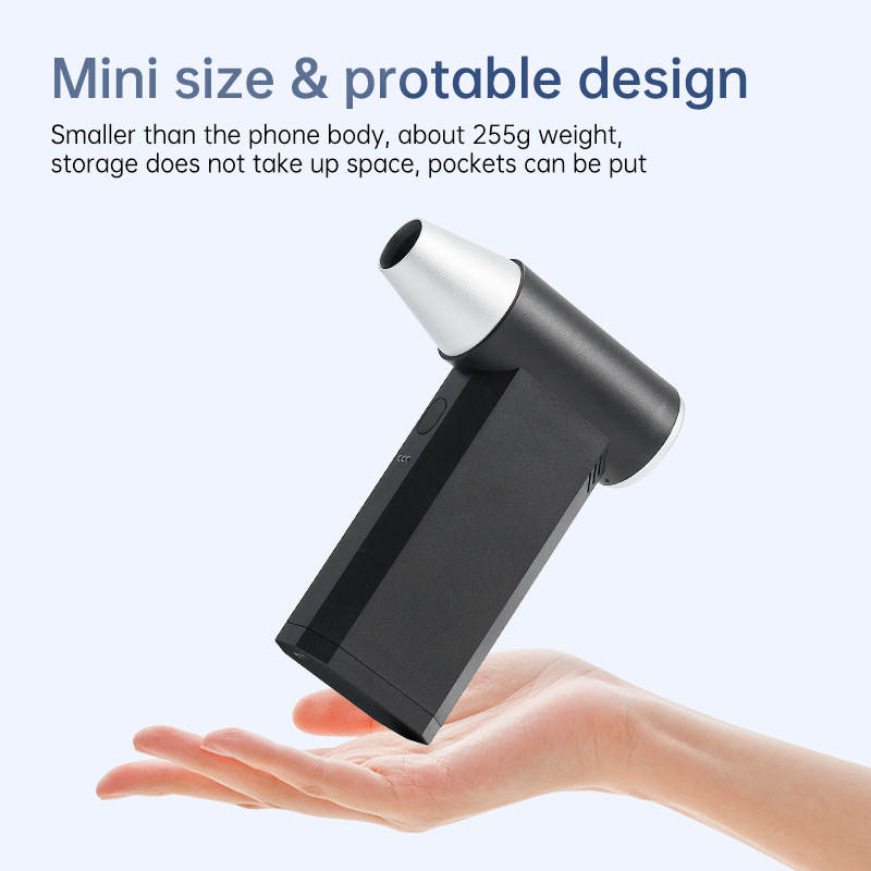 2025 ventilador de violencia turbo transfronterizo de alta velocidad, ventilador pequeño portátil de mano, ventilador de viento grande para campamento de coche, portátil