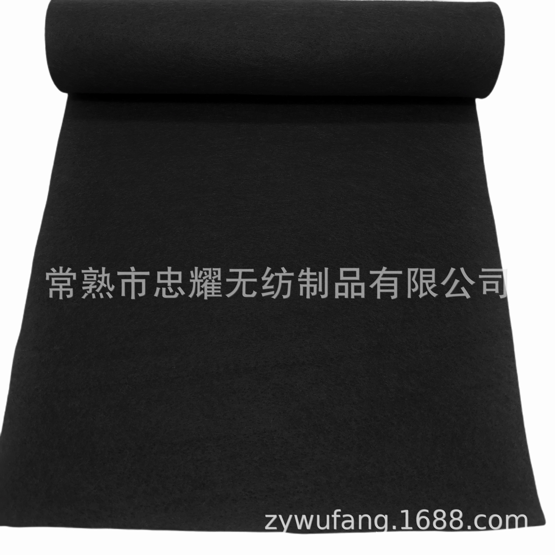 厂家供应预氧丝针刺无纺布黑色阻燃毛毡布不溶滴防火毯无纺布