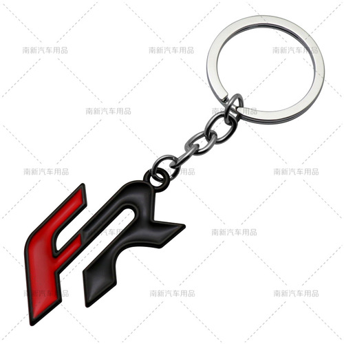 FR keychain suitable for the public, universal type, personalized creative metal keychain for cars, dropshipping
